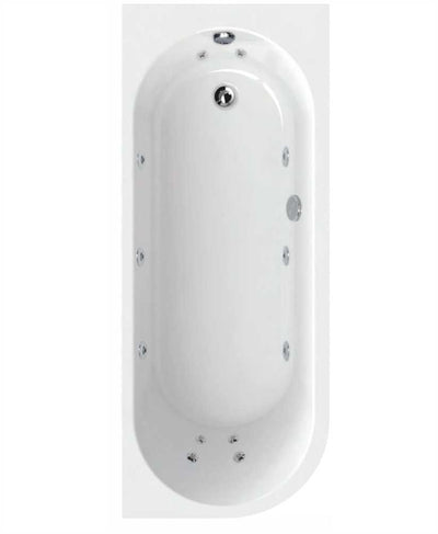 Arc 1700X700Mm Right Hand Single Ended 12 Jet Whirlpool Bath White