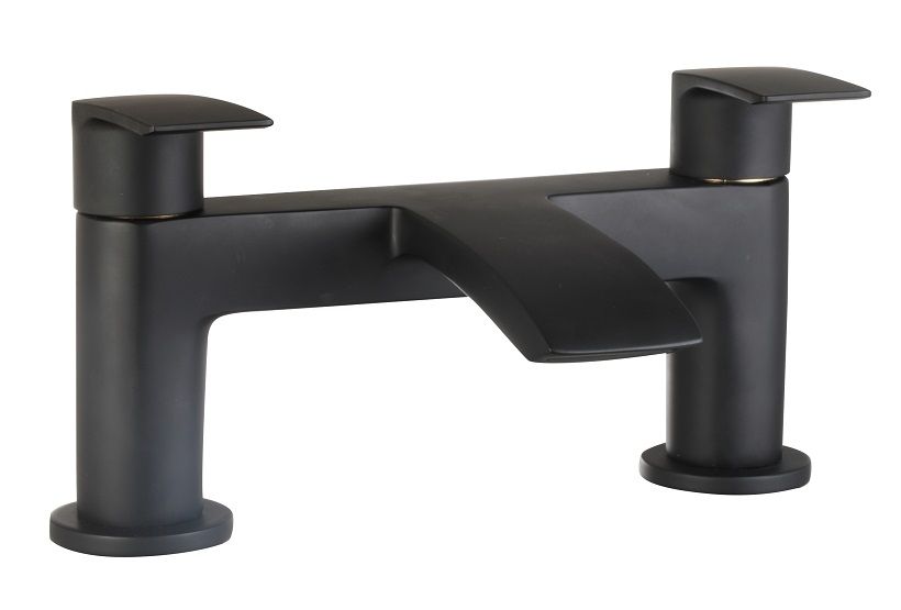 Corby Bath Filler Matt Black