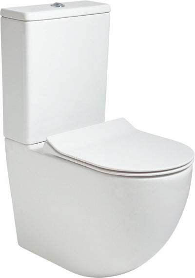 Inspire Rimless Fully Shrouded Close Coupled Wc & Sequence Slim Soft Close Seat