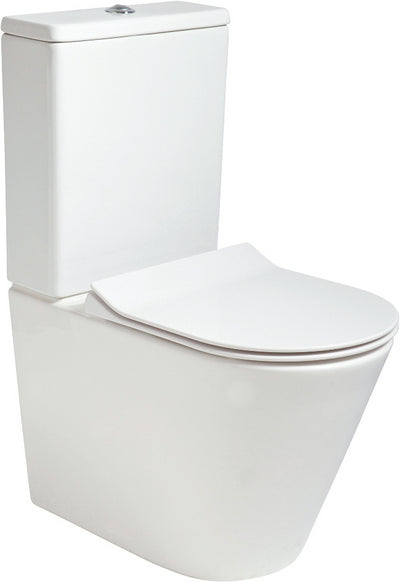 Reflections Rimless Fully Shrouded Close Coupled Wc & Sequence Slim Soft Close Seat