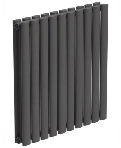 Amura 600X600Mm Designer Radiator Horizontal Double Panel Anthracite