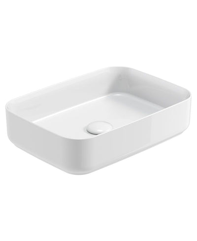Avanti Rectangle 50Cm Countertop Basin & Waste White