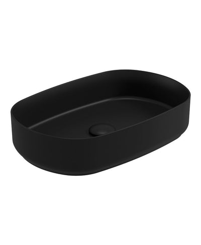Avanti Oval 55Cm Countertop Basin & Waste Carbon Black