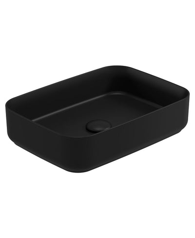 Avanti Rectangle 50Cm Countertop Basin & Waste Carbon Black
