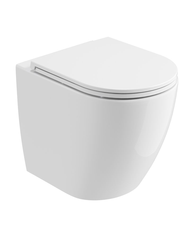 Avanti Rimless To Wall Wc & Seat Ceramic White