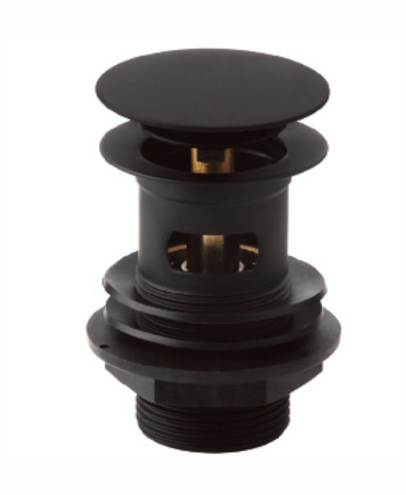 Sync 1.25In Click Clack Waste Matt Black