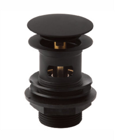 Sync 1.25In Click Clack Waste Matt Black