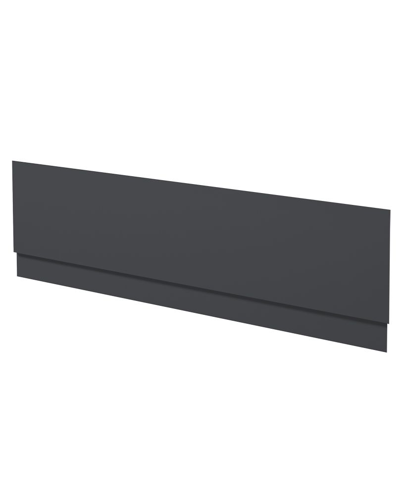 Scandinavian 1700Mm Front Bath Panel Matt Midnight Grey