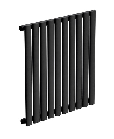Amura 600X600Mm Designer Radiator Horizontal Single Panel Black