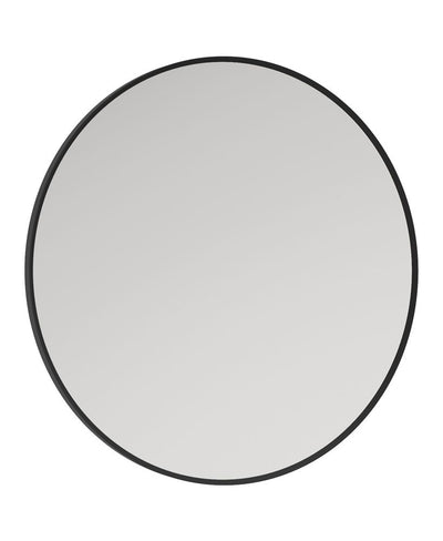 Astrid 600Mm Round Metal Frame Mirror Matt Black