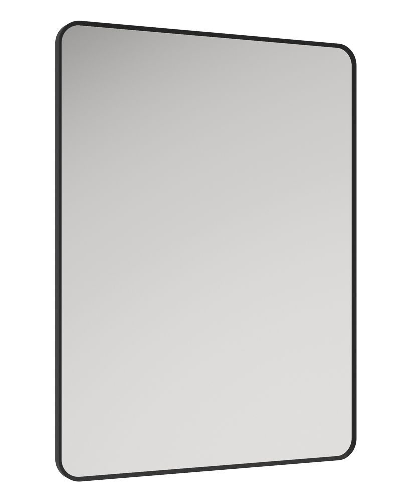 Astrid 600X800Mm Rectangle Metal Frame Mirror Matt Black