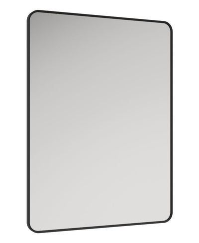 Astrid 600X800Mm Rectangle Metal Frame Mirror Matt Black