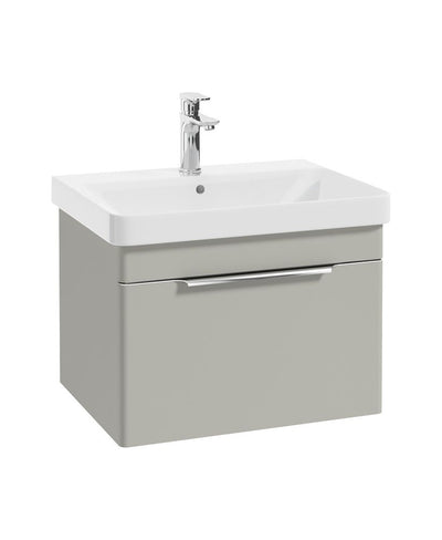 Vagar Wall Hung 60Cm Single Drawer Unit Matt Arctic Grey