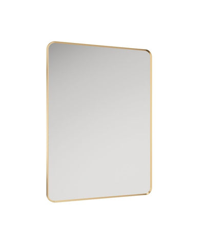 Astrid 600X800Mm Rectangle Metal Frame Mirror Brushed Gold