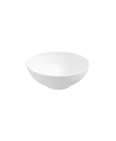 Skal Round 40Cm Countertop Basin White & Waste