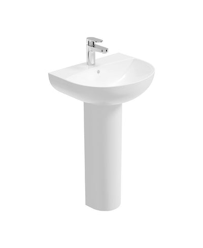 Horizon Round 50Cm 1Th Wash Basin & Full Pedestal