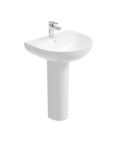 Horizon Round 55Cm 1Th Wash Basin & Full Pedestal