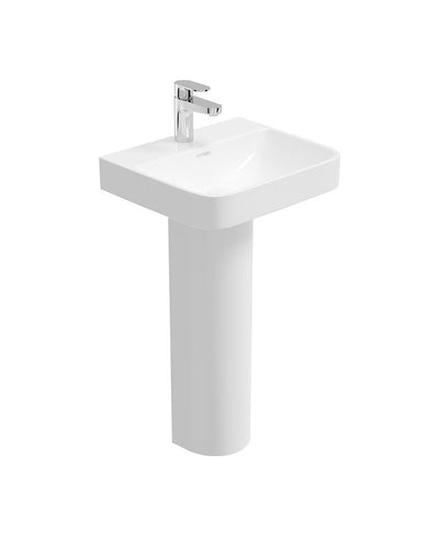 Horizon Square 45Cm 1Th Wash Basin & Full Pedestal