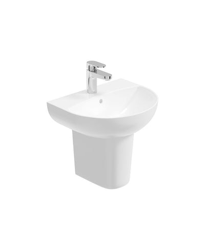 Horizon Round 45Cm 1Th Wash Basin & Semi Pedestal