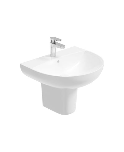 Horizon Round 50Cm 1Th Wash Basin & Semi Pedestal