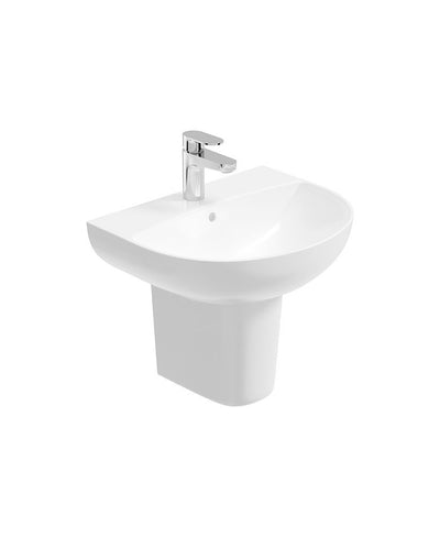 Horizon Round 55Cm 1Th Wash Basin & Semi Pedestal