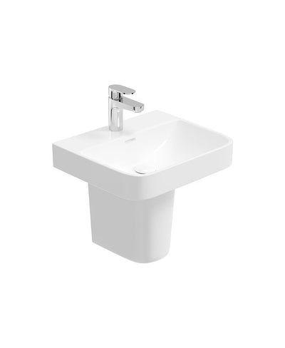 Horizon Square 45Cm 1Th Wash Basin & Semi Pedestal