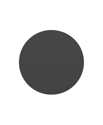 Sync Round Thin Stainless Steel Shower Head 250Mm Matt Black
