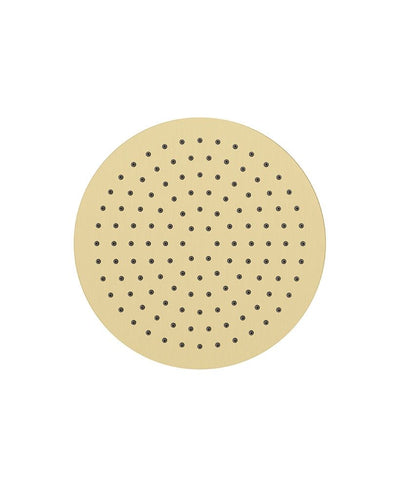 Sync Round Thin Stainless Steel Shower Head 250Mm Brushed Gold