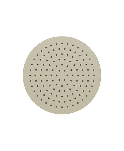 Sync Round Thin Stainless Steel Shower Head 250Mm Brushed Nickel