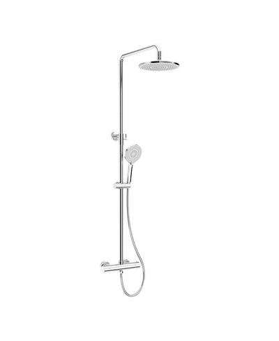 Alita Rain Round Thermostatic Shower Kit Chrome