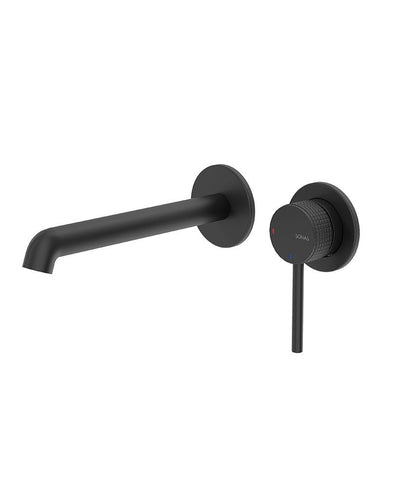 Alita Wall Mounted Basin Mixer Matt Black
