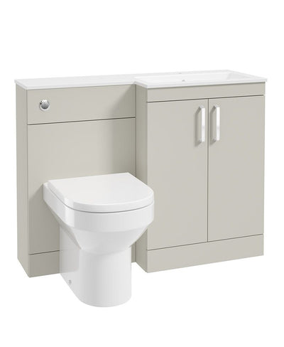 Corta 110Cm Rh Combination Two Door Unit Whispering Willow-Chrome Handles