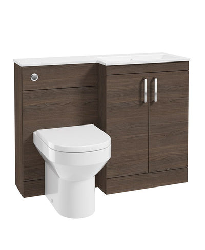 Corta 110Cm Rh Combination Two Door Unit Sable Ash-Chrome Handles