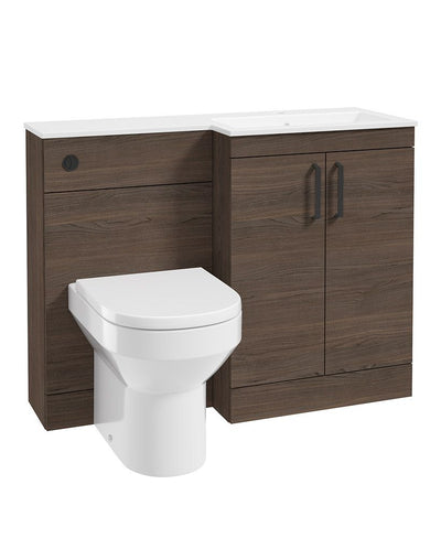 Corta 110Cm Rh Combination Two Door Unit Sable Ash-Black Handles