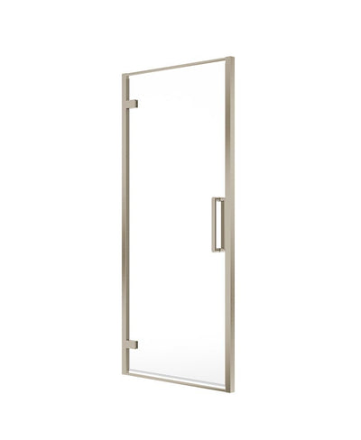 Aspect Hinged 700Mm Shower Door Brushed Nickel