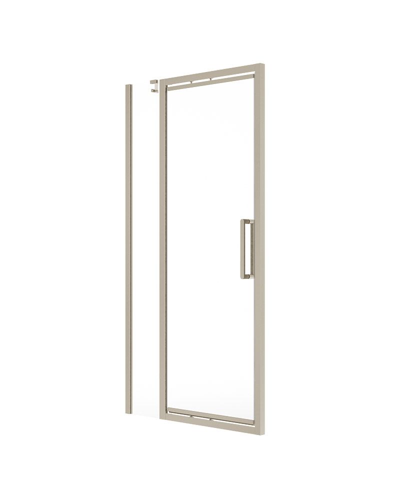 Aspect Infold & Inline 1000Mm Shower Door Brushed Nickel
