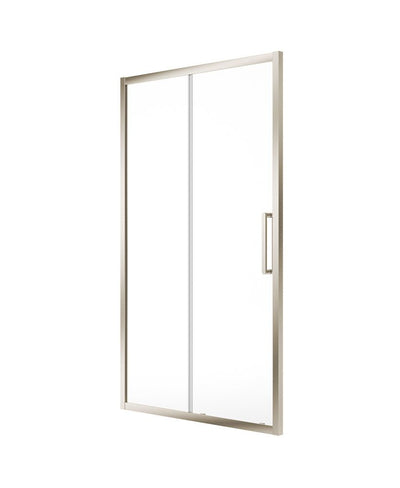 Aspect Sliding 1800Mm Shower Door Brushed Nickel