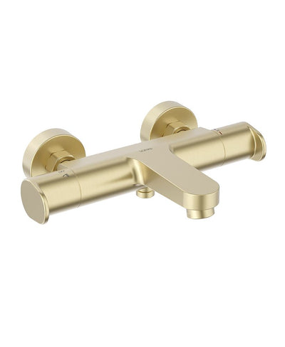 Urban Thermostatic Bath Shower Mixer Brushed Gold