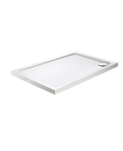 Kristal Low Profile Rectangle 1700X900Mm No Upstand No Anti Slip Shower Tray White & Waste