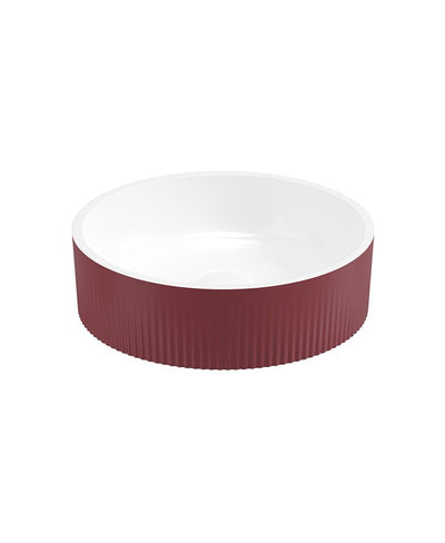 Reed Round Countertop Basin Ruby Fern