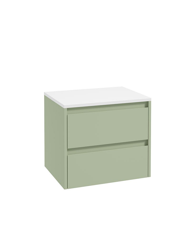 Living Apex Wall Hung 60Cm Two Drawer Countertop Unit Parkland