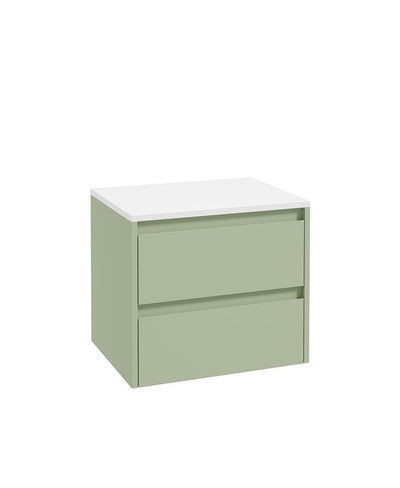 Living Apex Wall Hung 60Cm Two Drawer Countertop Unit Parkland