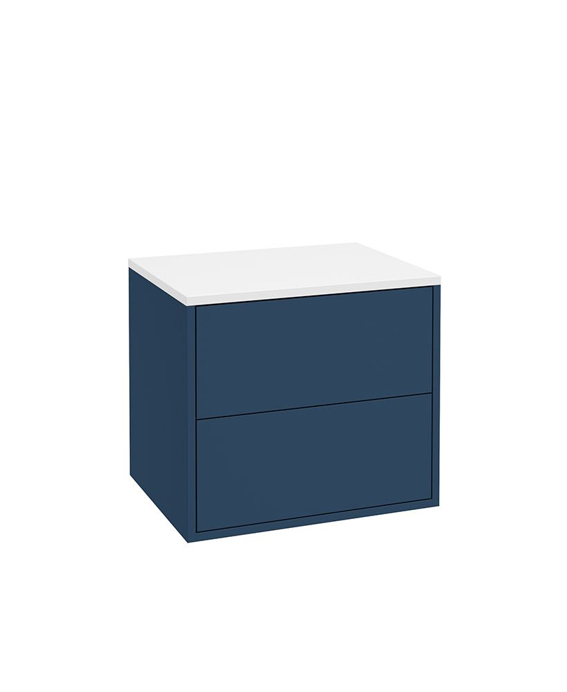 Living Pulse Wall Hung 60Cm Two Drawer Countertop Unit Riverside