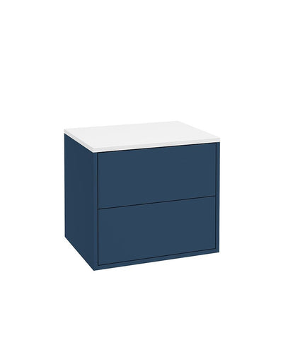 Living Pulse Wall Hung 60Cm Two Drawer Countertop Unit Riverside