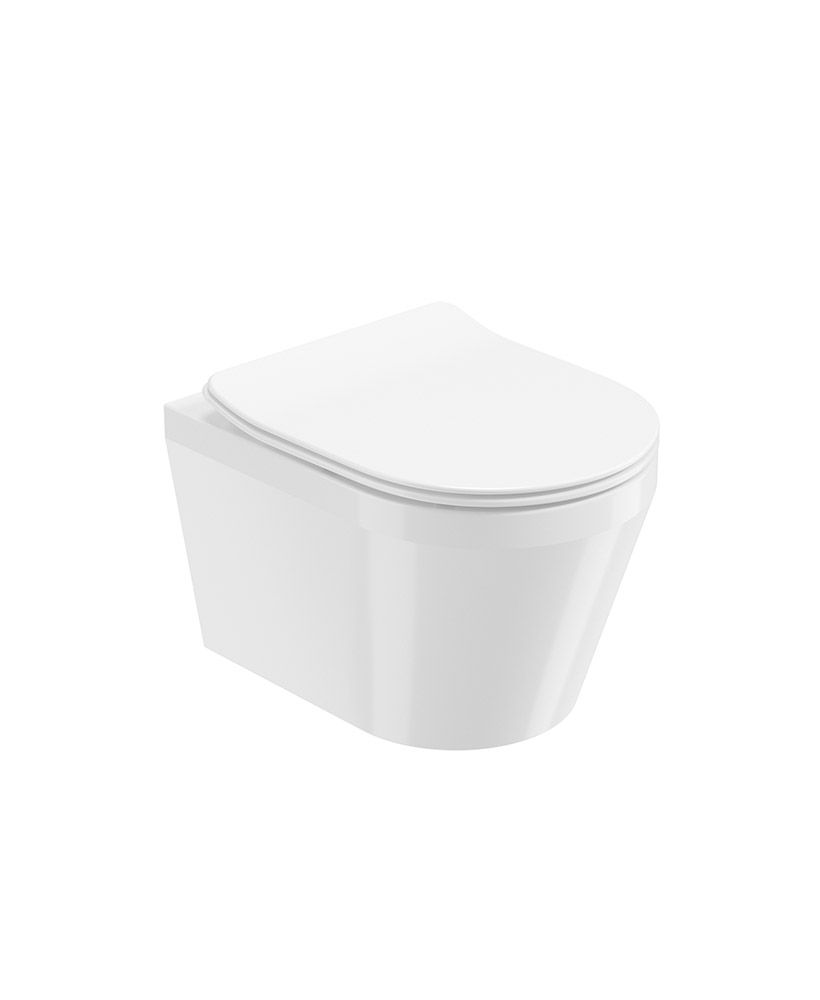 Living Wall Hung Wc White & Soft Close Seat