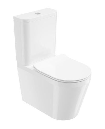 Living Fully Shrouded Close Coupled Wc White & Soft Close Seat