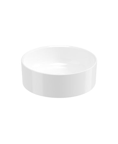 Living Round Countertop Wash Basin White & Waste