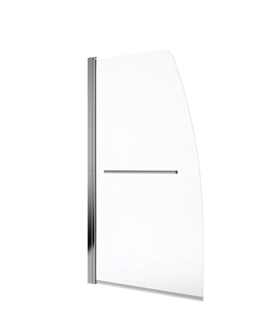 Lunar Sb3 6Mm Radius Bath Screen With Towel Rail Chrome