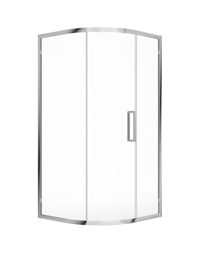Aspect Single Door Quadrant 900Mm Shower Door Chrome
