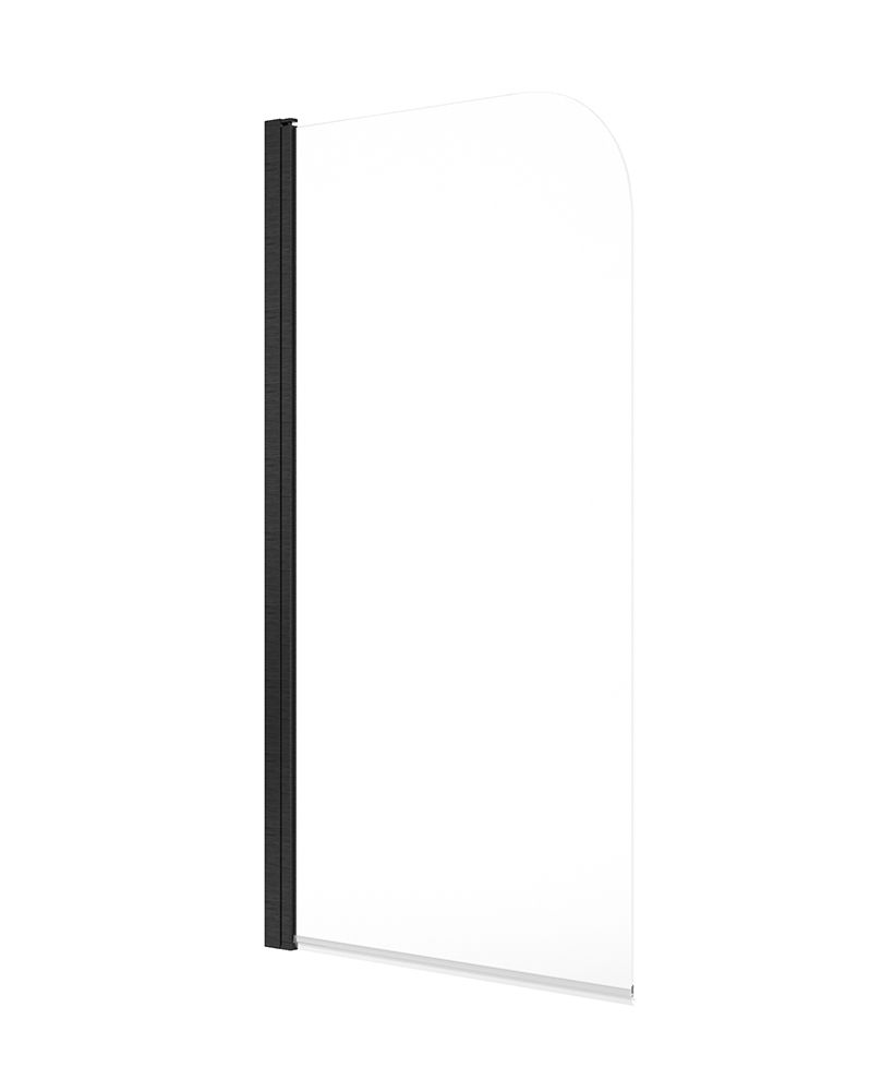 Lunar Sb1 6Mm Radius Bath Screen Matt Black